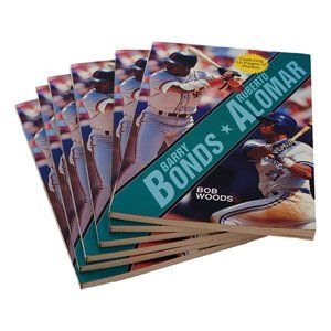 Barry Bonds Roberto Alomar by Bob Woods Featuring 10 pages of Photo - Bundle of